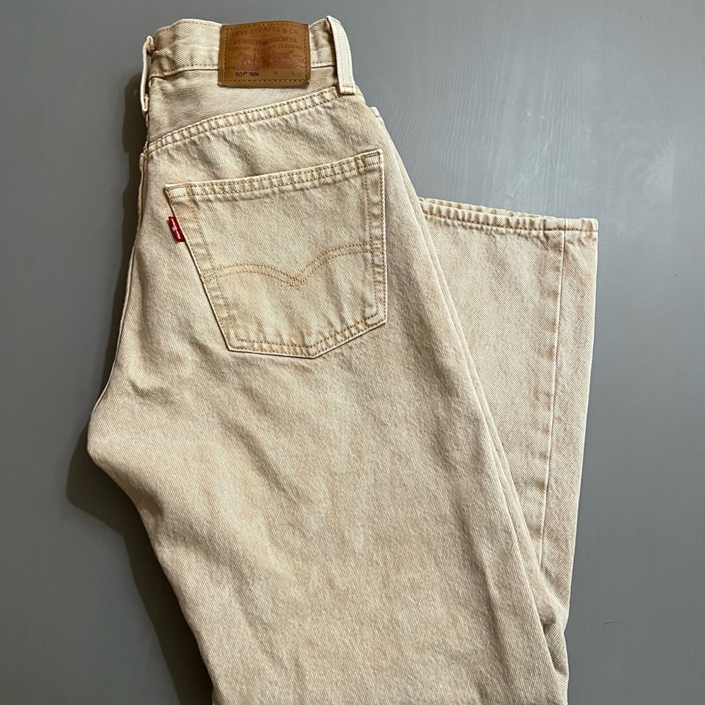 Capital E 501 LEVIS, Both Women’s/Men's Tan Jeans - Picture 13 of 13